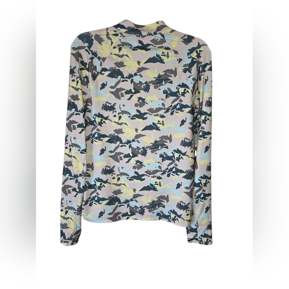 L.L. Bean Access Trial Camo 3/4 Zip Pullover Small/Regular Long Sleeve UPF-50+ - Picture 2 of 7